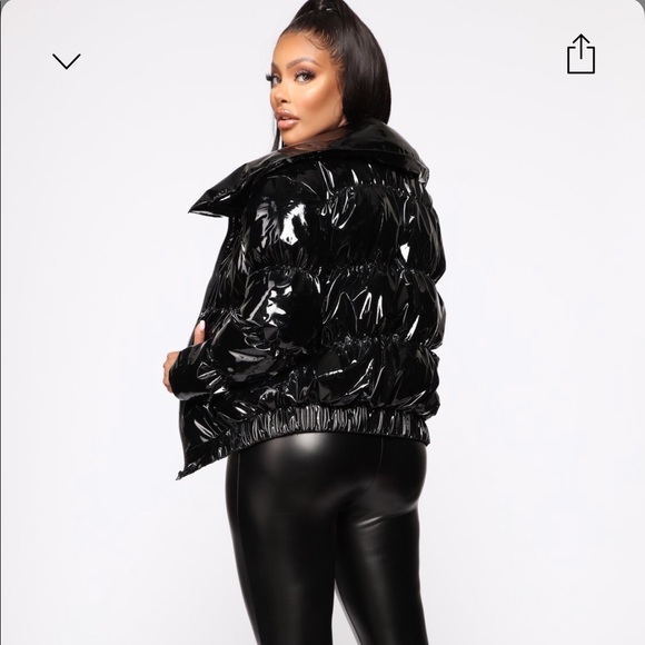 Fashion Nova Puffer Jacket - Picture 3 of 4